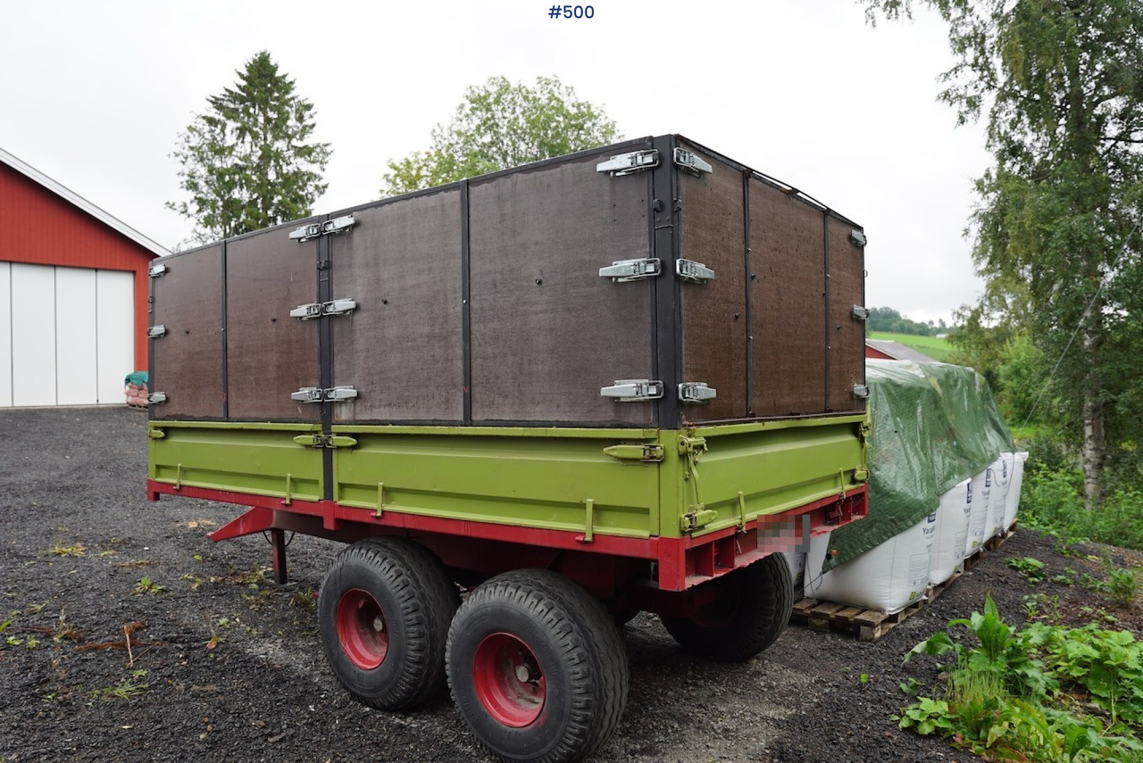 Põllutöö järelhaagis 1985 Moelven tractor trailer w/ tipper.: pilt 1