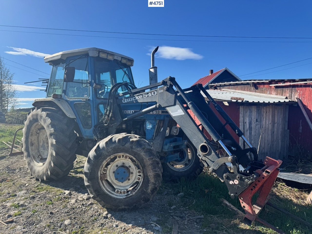 1987 Ford 6610 4x4 w/ Front loader. - Traktor: pilt 3 1987 Ford 6610 4x4 w/ Front loader. - Traktor: pilt 3