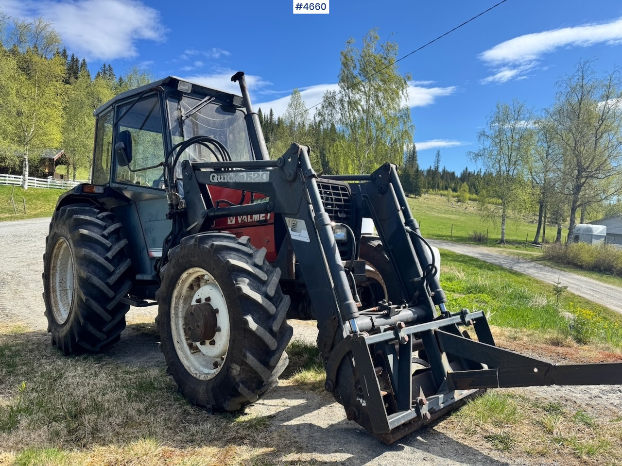 1989 Valmet 455 4x4 w/ Front loader - Traktor: pilt 3 1989 Valmet 455 4x4 w/ Front loader - Traktor: pilt 3