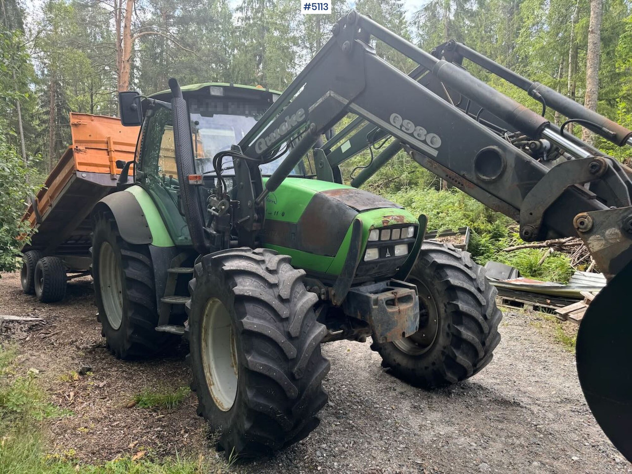 2004 Deutz-Fahr Agrotron TTV 1130 w/ front loader - Traktor: pilt 1 2004 Deutz-Fahr Agrotron TTV 1130 w/ front loader - Traktor: pilt 1