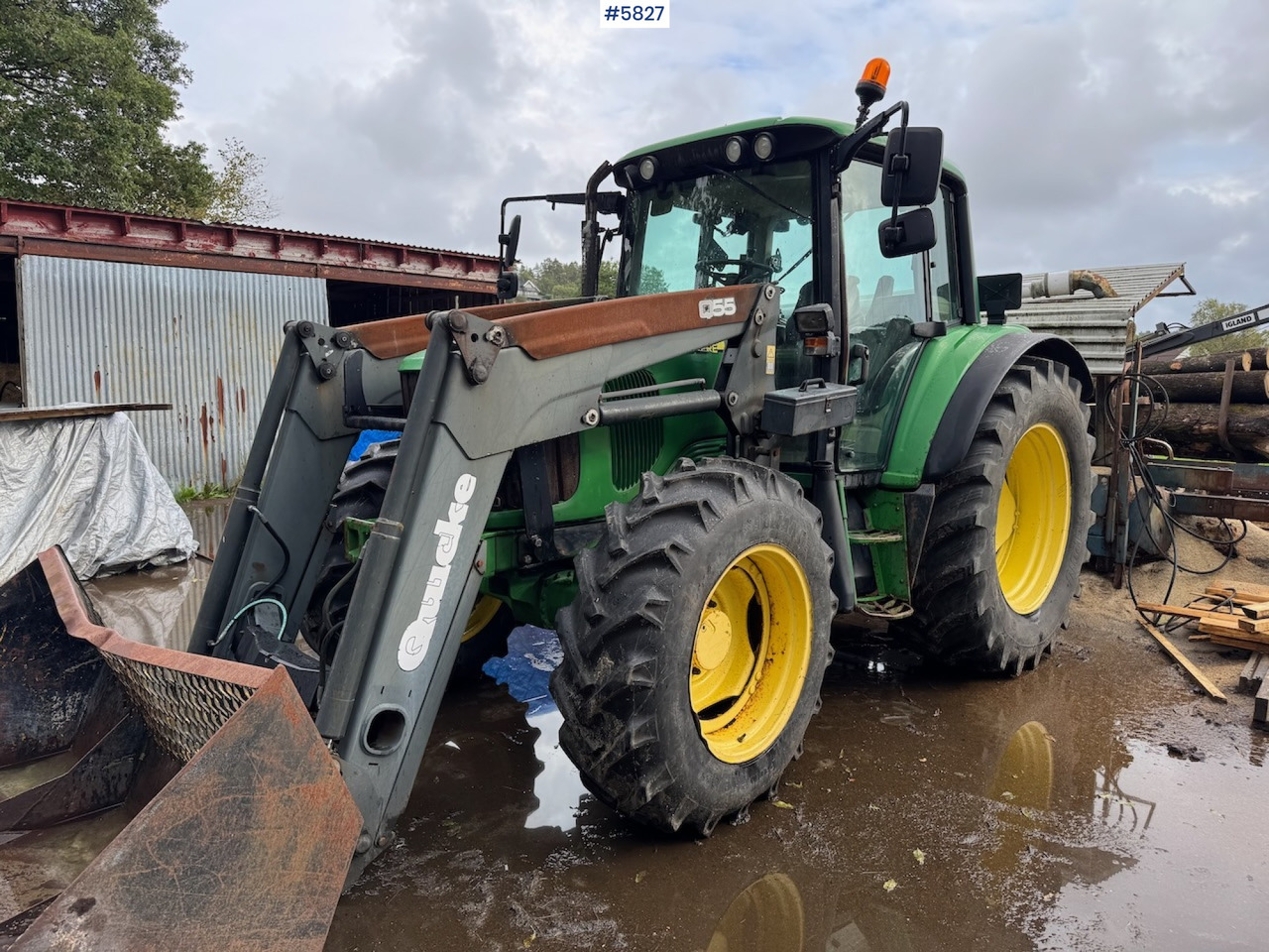 2005 John Deere 6320 w/ front loader. - Traktor: pilt 1 2005 John Deere 6320 w/ front loader. - Traktor: pilt 1