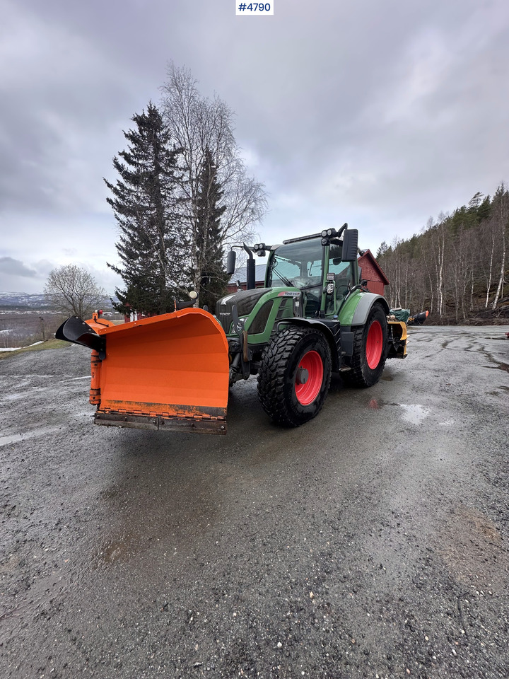 2014 Fendt 514 Vario 4x4 w/ front loader, folding plow, snow blower and sand spreader - Traktor: pilt 1 2014 Fendt 514 Vario 4x4 w/ front loader, folding plow, snow blower and sand spreader - Traktor: pilt 1