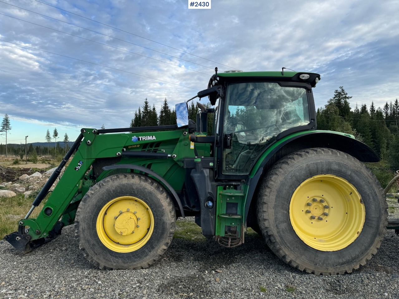 2016 John Deere 6155R w/ Trima front loader - Traktor: pilt 2 2016 John Deere 6155R w/ Trima front loader - Traktor: pilt 2