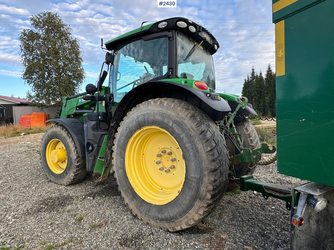 2016 John Deere 6155R w/ Trima front loader - Traktor: pilt 4 2016 John Deere 6155R w/ Trima front loader - Traktor: pilt 4