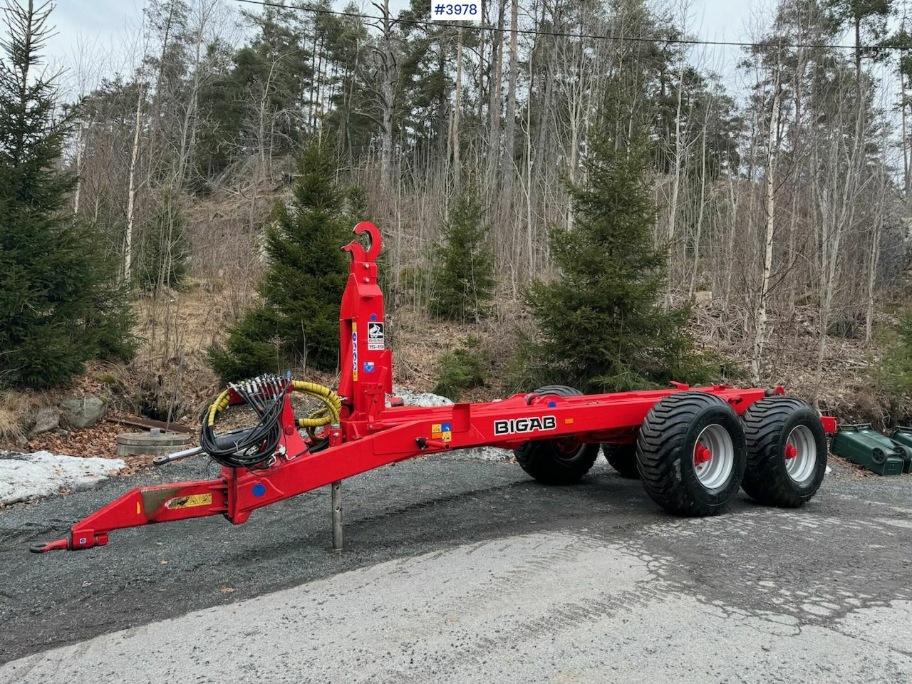 2022 Bigab 15-19 hook trailer - Madal platvorm järelhaagis: pilt 1 2022 Bigab 15-19 hook trailer - Madal platvorm järelhaagis: pilt 1