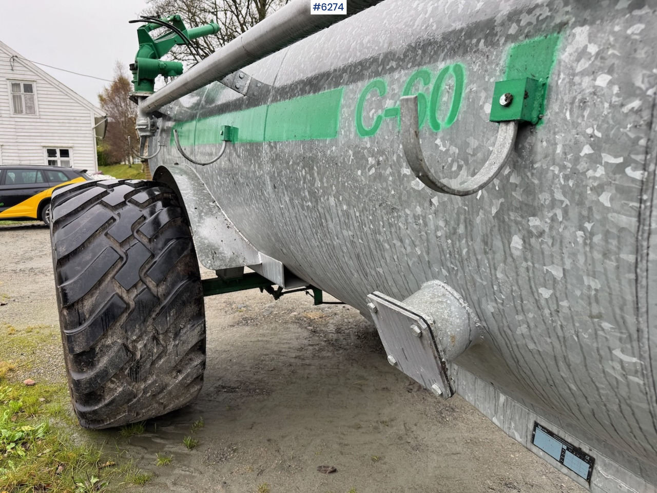 Lägapütt 2024 Garcia C-60 6000 liter manure wagon w/ vacuum, combi and cannon.: pilt 11