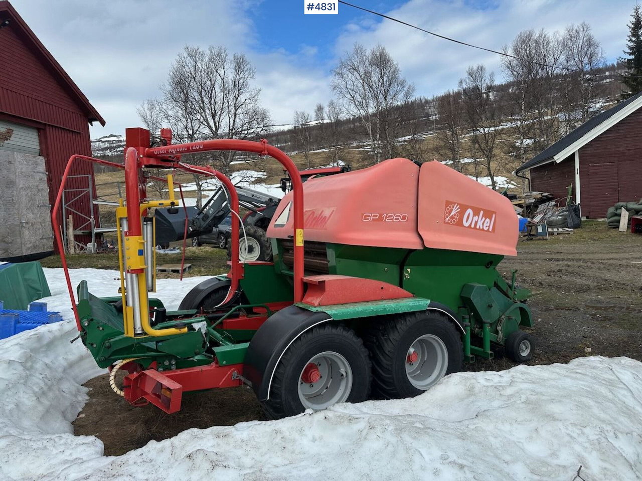 Orkel GP 1260 round baler. - Kaarutusseadmed: pilt 5 Orkel GP 1260 round baler. - Kaarutusseadmed: pilt 5