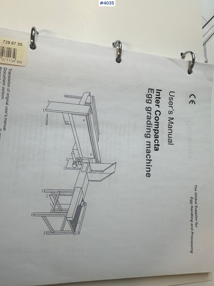 Loomakasvatusseadmed Sanovo Staalkat Inter compacta egg sorting machine: pilt 20