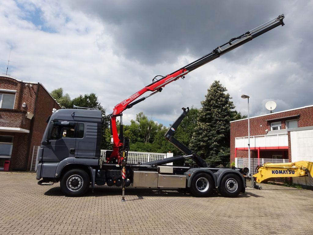 MAN 26.500 Abroller + Fassi F125A Kran 6x2-4 Allrad - Konkstõstukiga veoauto, Kraanaga veoauto: pilt 1 MAN 26.500 Abroller + Fassi F125A Kran 6x2-4 Allrad - Konkstõstukiga veoauto, Kraanaga veoauto: pilt 1