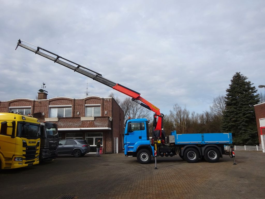 MAN 28.460 TGS Pritsche + PK 34002 Kran 6x4 - Kraanaga veoauto, Madelveok/ Platvormveok: pilt 2 MAN 28.460 TGS Pritsche + PK 34002 Kran 6x4 - Kraanaga veoauto, Madelveok/ Platvormveok: pilt 2