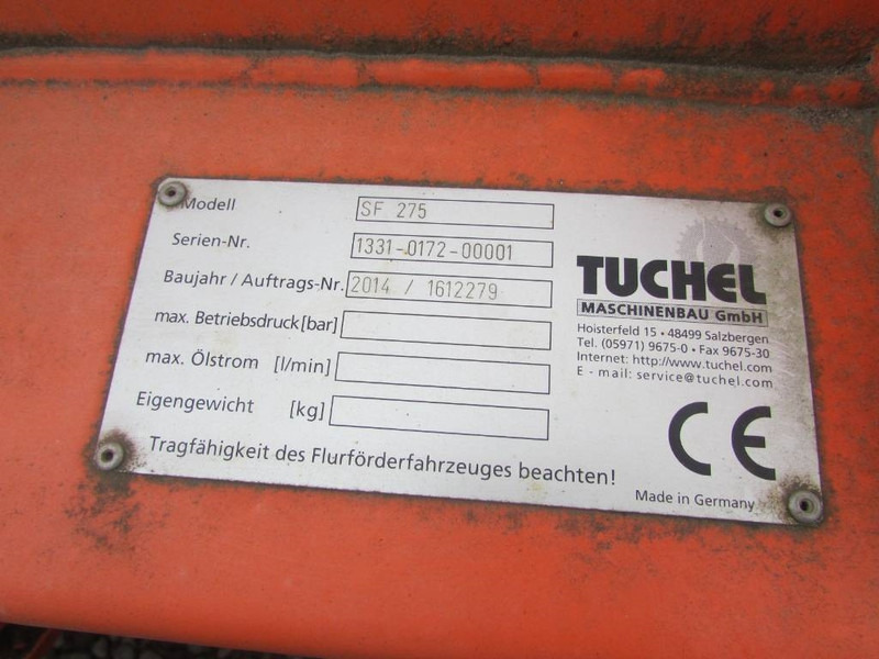 Tuchel SF 275 Schneeschild / 3.300 EUR / Top Zustand - Lumesahk - Ehitusmasinad: pilt 5 Tuchel SF 275 Schneeschild / 3.300 EUR / Top Zustand - Lumesahk - Ehitusmasinad: pilt 5