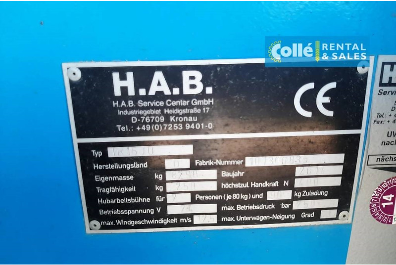 Teleskooppoom HAB TR16JD | 2014: pilt 13