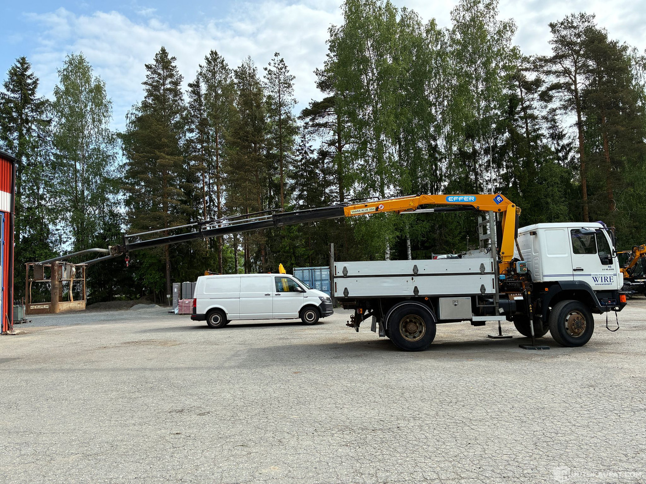 MAN 10.220, 2006 Kuorma-auto 4x4 + Effer 75 nosturi ja henkilönnostokori, Hattula - Veoauto: pilt 1 MAN 10.220, 2006 Kuorma-auto 4x4 + Effer 75 nosturi ja henkilönnostokori, Hattula - Veoauto: pilt 1
