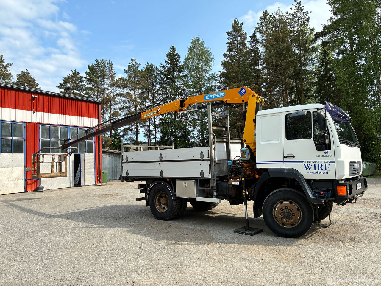 MAN 10.220, 2006 Kuorma-auto 4x4 + Effer 75 nosturi ja henkilönnostokori, Hattula - Veoauto: pilt 3 MAN 10.220, 2006 Kuorma-auto 4x4 + Effer 75 nosturi ja henkilönnostokori, Hattula - Veoauto: pilt 3