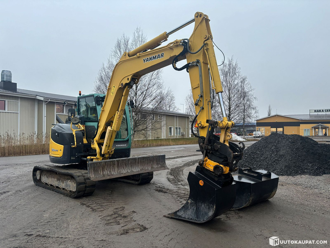 Yanmar VIO80-1 excavator + Engcon with two buckets., Ylivieska - Miniekskavaator: pilt 2 Yanmar VIO80-1 excavator + Engcon with two buckets., Ylivieska - Miniekskavaator: pilt 2