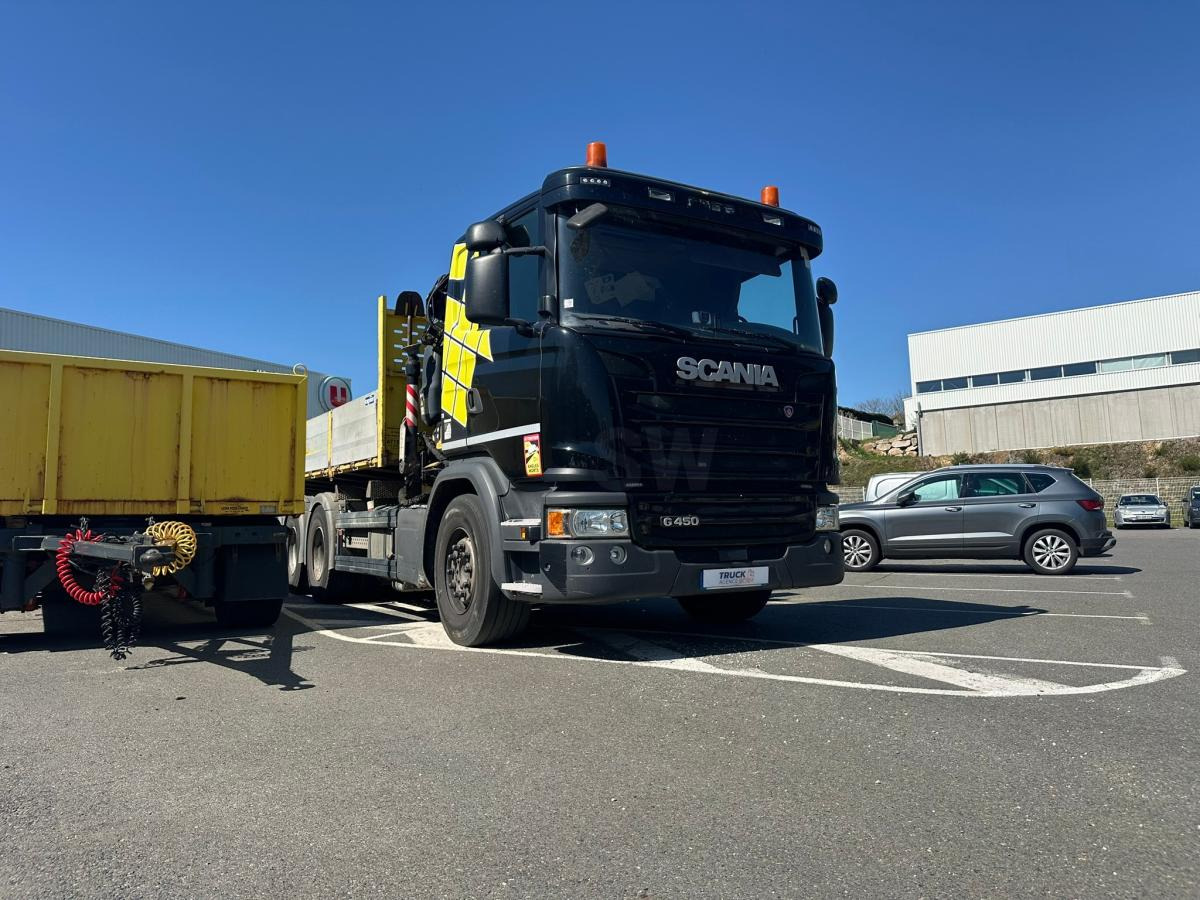 Scania G 450 - Madelveok/ Platvormveok, Kraanaga veoauto: pilt 2 Scania G 450 - Madelveok/ Platvormveok, Kraanaga veoauto: pilt 2