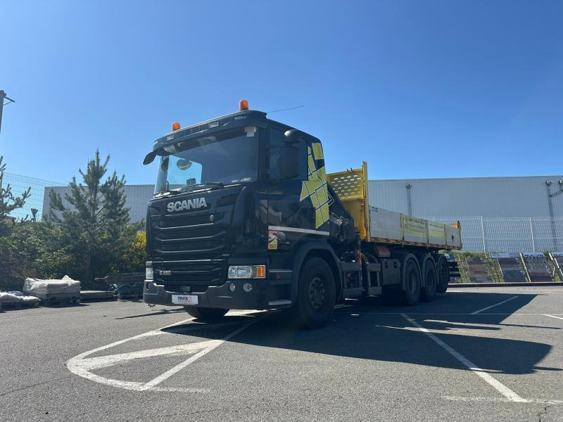 Scania G 450 - Madelveok/ Platvormveok, Kraanaga veoauto: pilt 1 Scania G 450 - Madelveok/ Platvormveok, Kraanaga veoauto: pilt 1