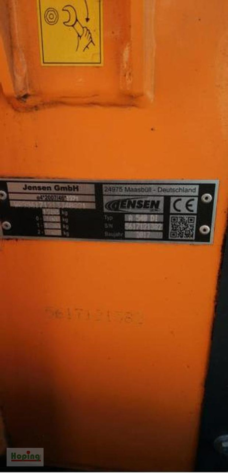 Jensen A 540 DI - Puiduhakkurid: pilt 3 Jensen A 540 DI - Puiduhakkurid: pilt 3