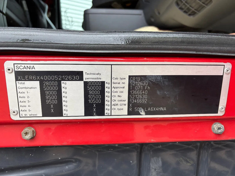 Scania R500 V8 / 6x4 / HANDGESCHAKELD / SCHUIFSCHOTEL / HYDRAULIEK / RETARDER / liising Scania R500 V8 / 6x4 / HANDGESCHAKELD / SCHUIFSCHOTEL / HYDRAULIEK / RETARDER /: pilt 8 Scania R500 V8 / 6x4 / HANDGESCHAKELD / SCHUIFSCHOTEL / HYDRAULIEK / RETARDER / liising Scania R500 V8 / 6x4 / HANDGESCHAKELD / SCHUIFSCHOTEL / HYDRAULIEK / RETARDER /: pilt 8