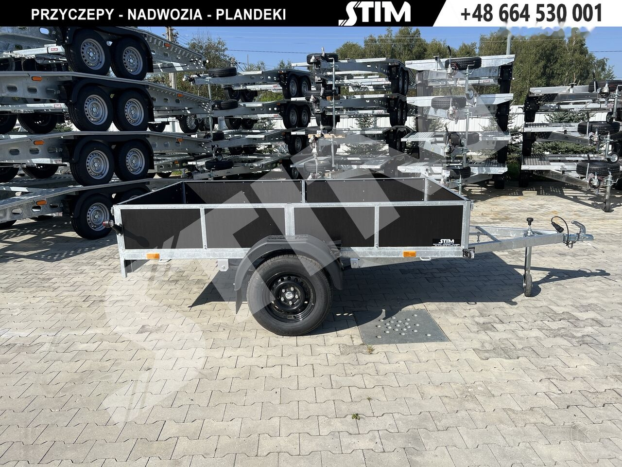 Stim S11-075/2615R + przednia burta otwierana - Auto järelhaagis: pilt 1 Stim S11-075/2615R + przednia burta otwierana - Auto järelhaagis: pilt 1