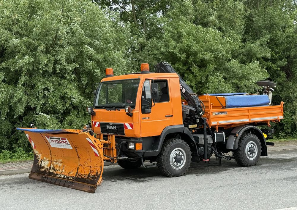 MAN * MAN LE 10.220 *Kiper Wywrotka * 4x4 * Pług Piaskarka * Zimowe Utrzymanie * Sprowadzony * HDS MKG * - Kallurauto: pilt 1 MAN * MAN LE 10.220 *Kiper Wywrotka * 4x4 * Pług Piaskarka * Zimowe Utrzymanie * Sprowadzony * HDS MKG * - Kallurauto: pilt 1