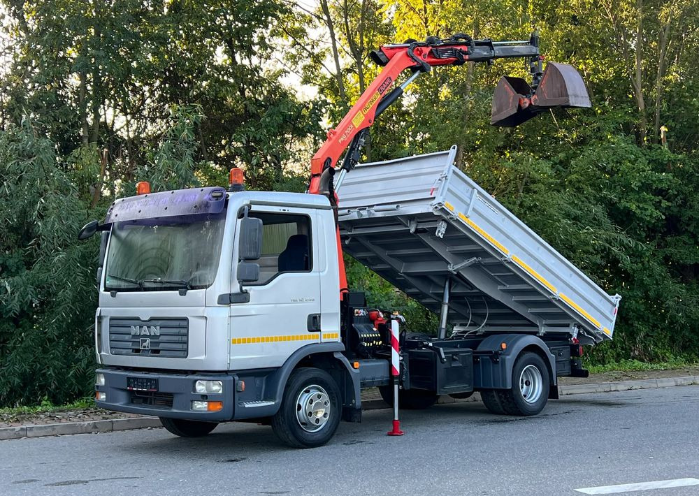 MAN MAN TGL 12-240 Kiper Wywrotka 4x2 Kran PALFINGER PK 12500 BARDZO DOBRY STAN - Kallurauto: pilt 1 MAN MAN TGL 12-240 Kiper Wywrotka 4x2 Kran PALFINGER PK 12500 BARDZO DOBRY STAN - Kallurauto: pilt 1