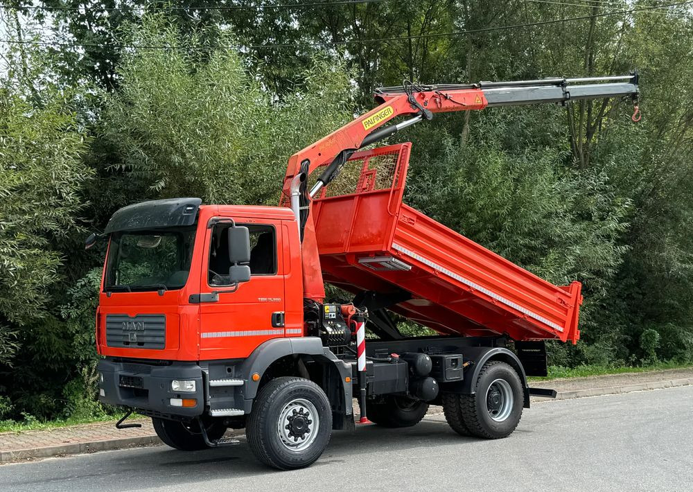 MAN TGM 18-280 MAN 4x4 HDS PALFINGER 105 KIPER WYWROTKA MEILLER BARDZO DOBRY STAN - Kallurauto: pilt 1 MAN TGM 18-280 MAN 4x4 HDS PALFINGER 105 KIPER WYWROTKA MEILLER BARDZO DOBRY STAN - Kallurauto: pilt 1