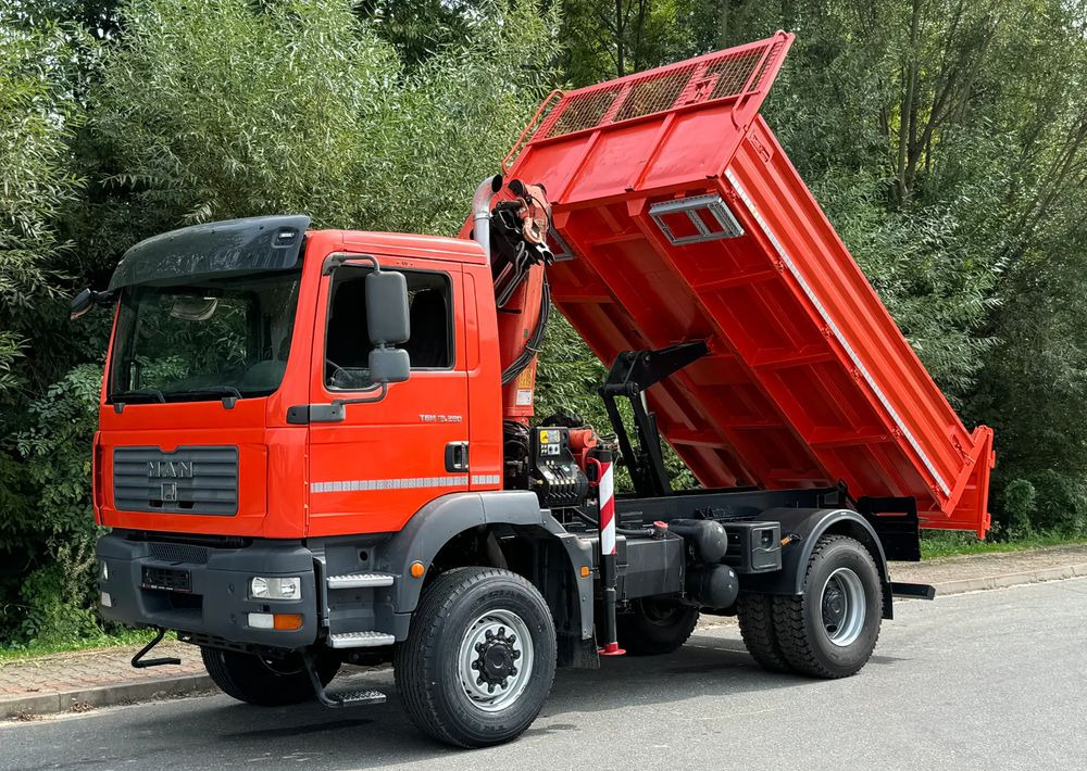 Kallurauto MAN * TGM 18-280 MAN 4x4 HDS Palfinger PK10500 * Kiper Wywrotka * Bardzo Dobry Stan: pilt 32