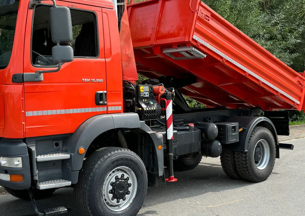 Kallurauto MAN * TGM 18-280 MAN 4x4 HDS Palfinger PK10500 * Kiper Wywrotka * Bardzo Dobry Stan: pilt 20