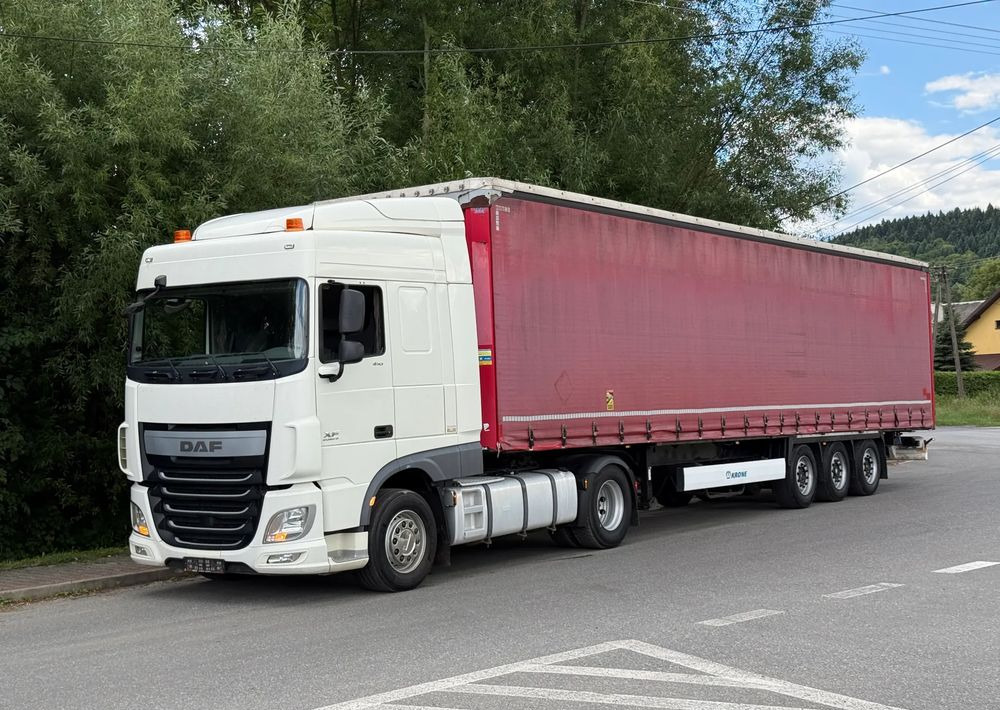 DAF * Zestaw * DAF 106 Euro 6 + Naczepa Krone * Bardzo Dobry Stan - Sadulveok, Tentpoolhaagis: pilt 1 DAF * Zestaw * DAF 106 Euro 6 + Naczepa Krone * Bardzo Dobry Stan - Sadulveok, Tentpoolhaagis: pilt 1