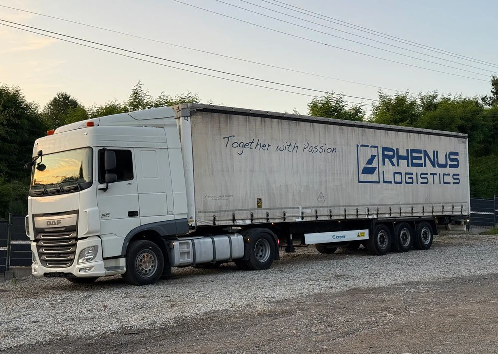 DAF * Zestaw * DAF 106 Euro 6 + Naczepa Krone * Bardzo Dobry Stan - Sadulveok, Tentpoolhaagis: pilt 1 DAF * Zestaw * DAF 106 Euro 6 + Naczepa Krone * Bardzo Dobry Stan - Sadulveok, Tentpoolhaagis: pilt 1