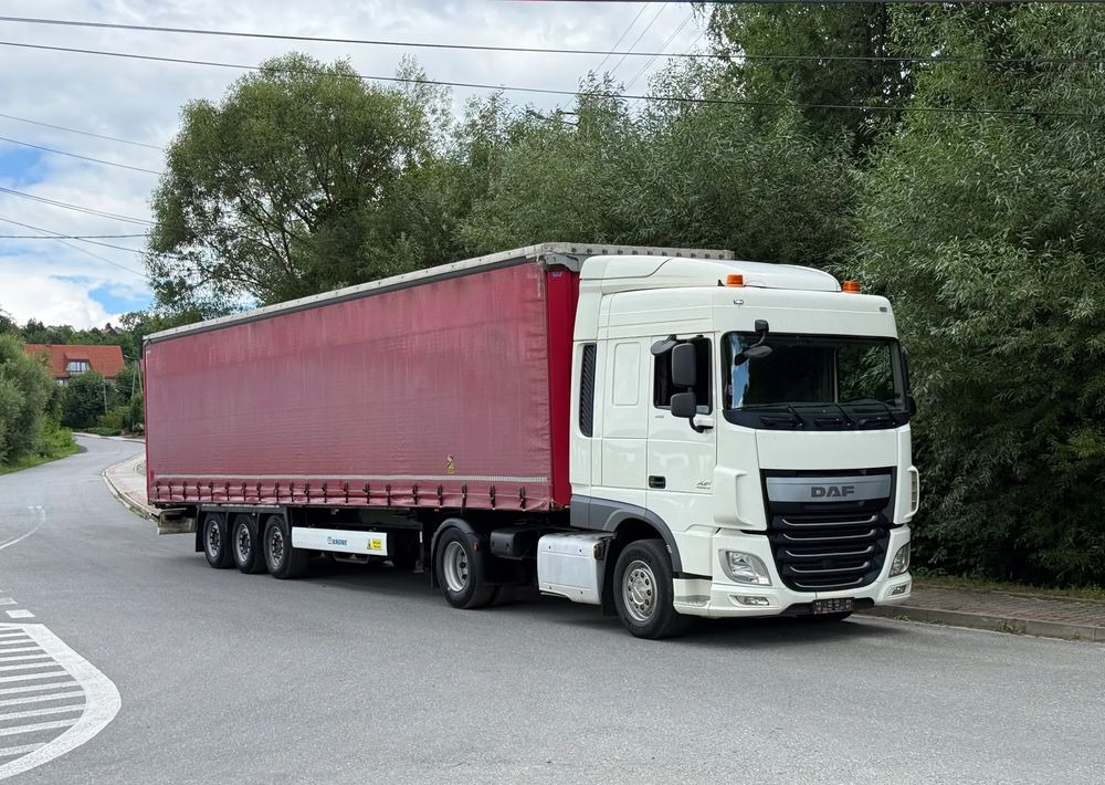 DAF * Zestaw * DAF 106 Euro 6 + Naczepa Krone * Bardzo Dobry Stan - Sadulveok, Tentpoolhaagis: pilt 2 DAF * Zestaw * DAF 106 Euro 6 + Naczepa Krone * Bardzo Dobry Stan - Sadulveok, Tentpoolhaagis: pilt 2