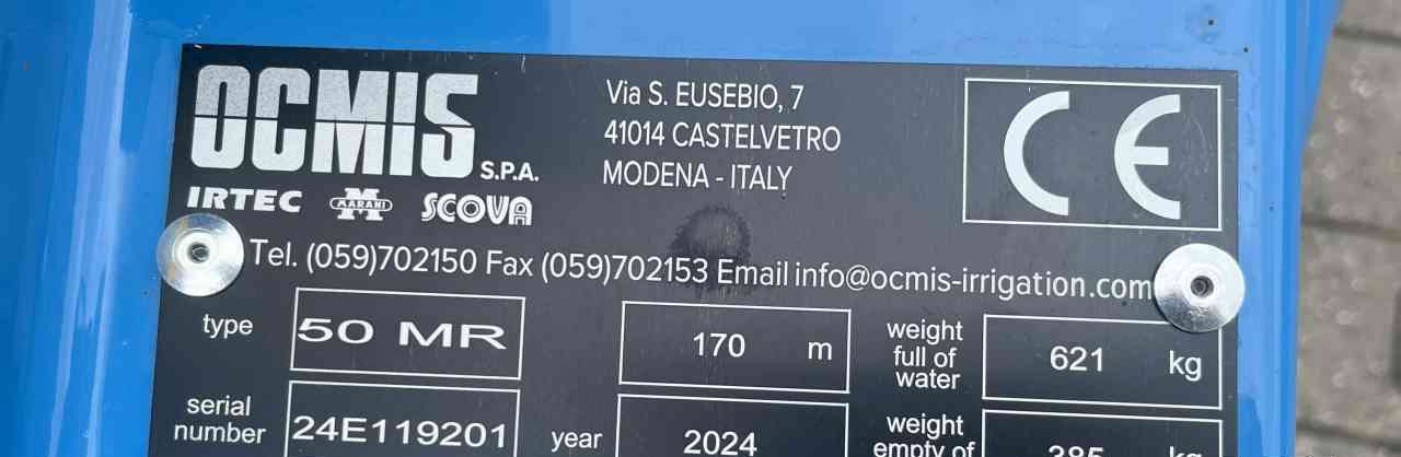 Ocmis MR 50-170 Micro rain beregeningshaspel diversen. - Niisutussüsteem: pilt 5 Ocmis MR 50-170 Micro rain beregeningshaspel diversen. - Niisutussüsteem: pilt 5