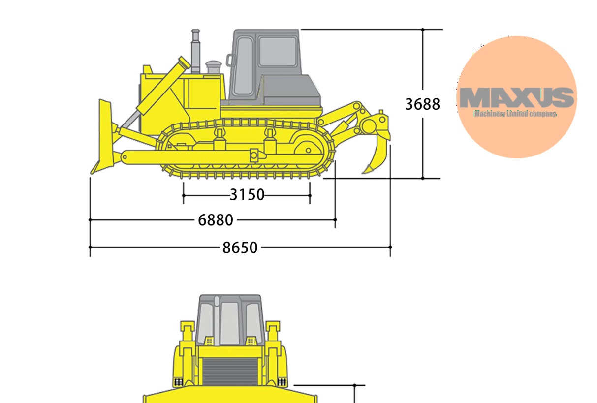 Buldooser MAXUS buldożer cummins 350hp ROPS cabie: pilt 7