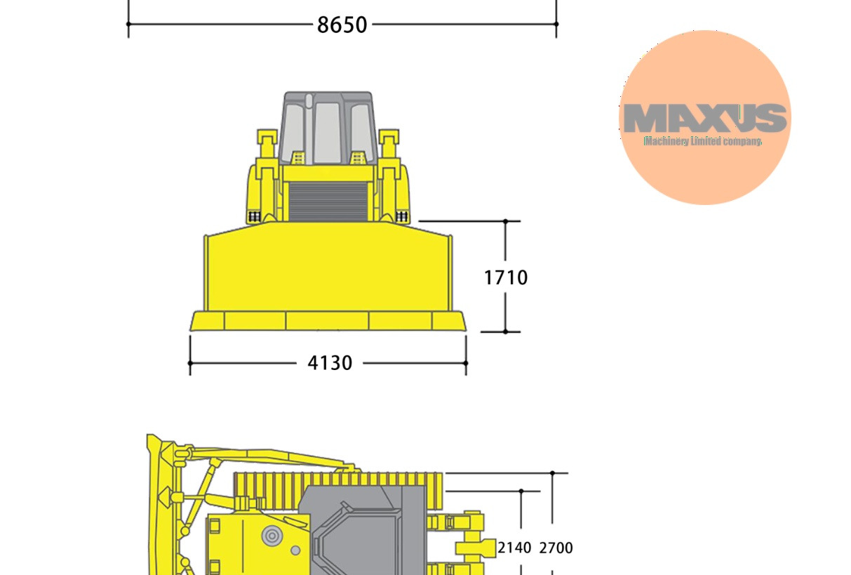 Buldooser MAXUS buldożer cummins 350hp ROPS cabie: pilt 6