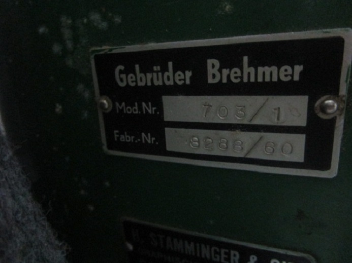 GEBRÜDER BREHMER 703/1 - Trükimasin: pilt 4 GEBRÜDER BREHMER 703/1 - Trükimasin: pilt 4