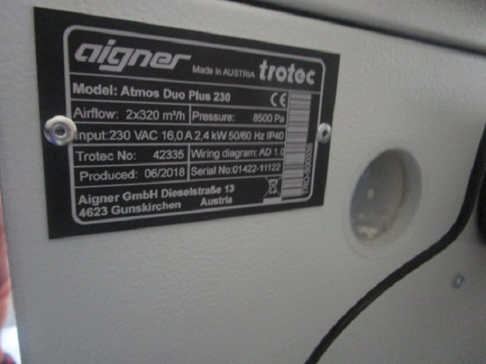 Paberi lõikamise masin LASER CUTTER TROTEC SPEEDY 360 (Gravieren, Schneiden): pilt 8