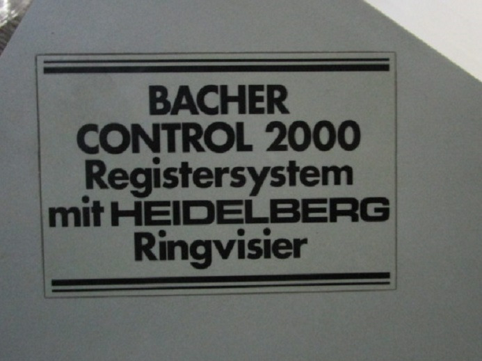 PLATTENSTANZE BACHER CONTROL 2000 - Trükimasin: pilt 4 PLATTENSTANZE BACHER CONTROL 2000 - Trükimasin: pilt 4
