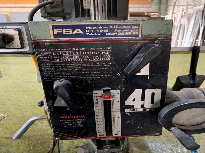 STÄNDERBOHRMASCHINE RF-40HC - Trükimasin: pilt 3 STÄNDERBOHRMASCHINE RF-40HC - Trükimasin: pilt 3