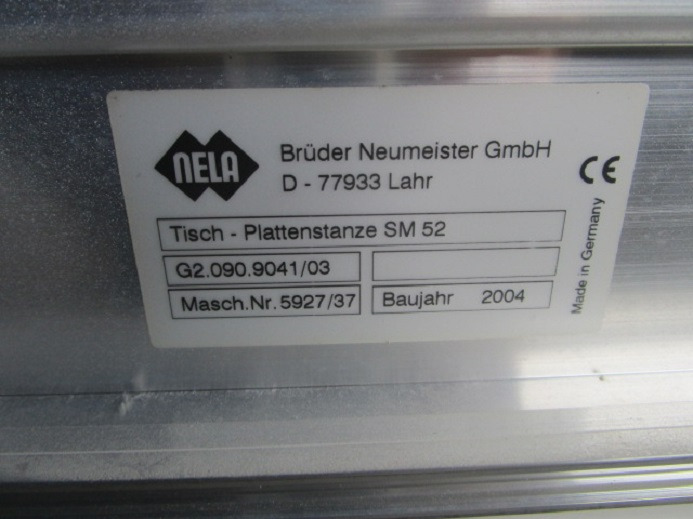 TISCH-PLATTENSTANZE G2.090.9041/03 FÜR SM 52 - Trükimasin: pilt 4 TISCH-PLATTENSTANZE G2.090.9041/03 FÜR SM 52 - Trükimasin: pilt 4