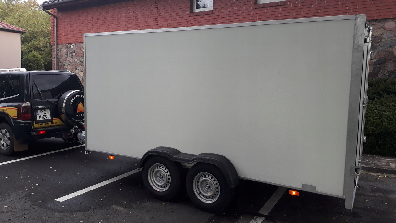 Uus Furgoonjärelhaagis PRZYCZEPA KONTENER CARGO PAKA FURGON BOX 400 x 200 / CARGO CONTAINER TRAILER VAN BOX 400 x 200: pilt 13