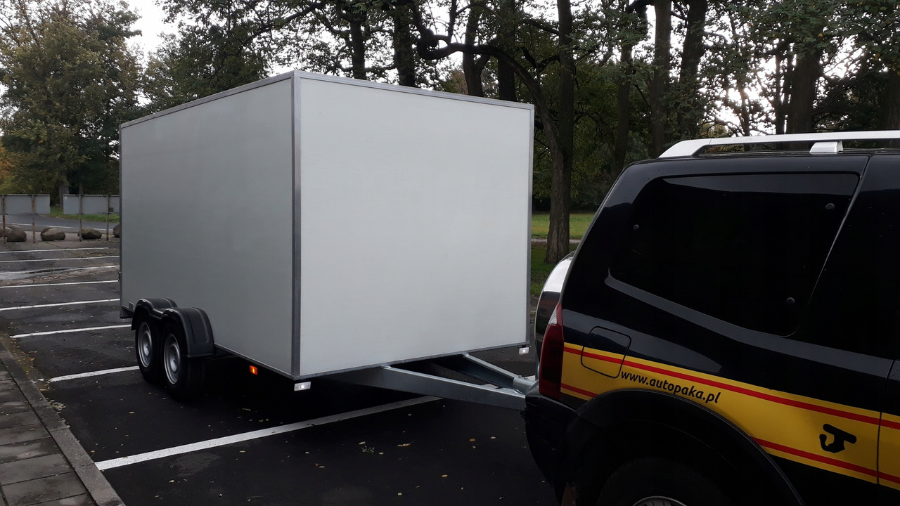 Uus Furgoonjärelhaagis PRZYCZEPA KONTENER CARGO PAKA FURGON BOX 400 x 200 / CARGO CONTAINER TRAILER VAN BOX 400 x 200: pilt 11