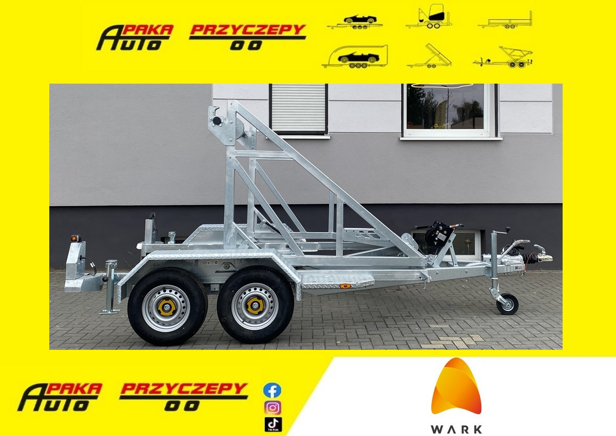 PRZYCZEPA WARK KABLOWA Z WCIĄGARKĄ RĘCZNĄ, DMC 3500 KG / WARK Cable Trailer with Manual Winch, DMC 3500 KG - Kaablihaagis: pilt 1 PRZYCZEPA WARK KABLOWA Z WCIĄGARKĄ RĘCZNĄ, DMC 3500 KG / WARK Cable Trailer with Manual Winch, DMC 3500 KG - Kaablihaagis: pilt 1