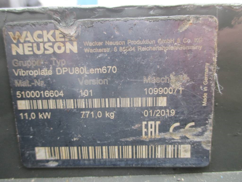 Tihendaja Wacker Neuson DPU80 LEM670: pilt 12