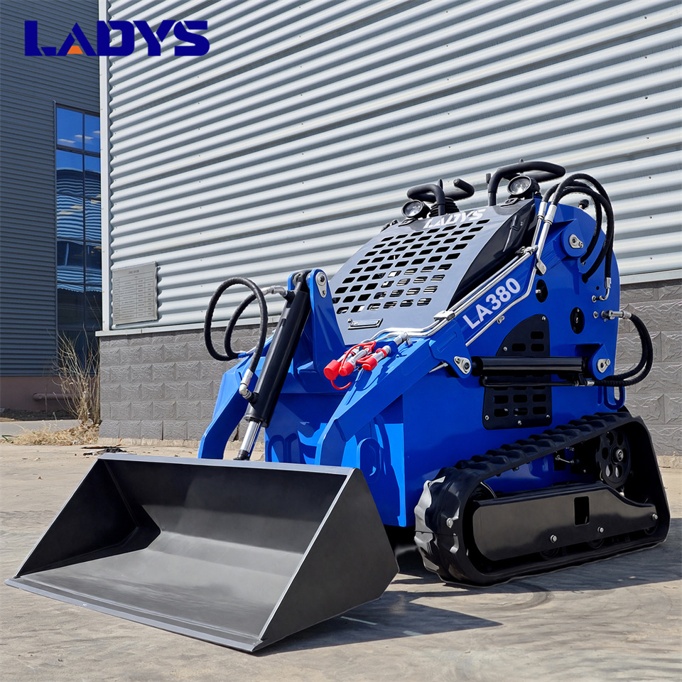 LADYS LA380 Mini Skid Steer Loader Compact Track Diesel Cheap Mini Skid Steer Loader For Sale With Mini Skid Steer Attachments 4 In 1 Bucket - Kompaktlaadur: pilt 1 LADYS LA380 Mini Skid Steer Loader Compact Track Diesel Cheap Mini Skid Steer Loader For Sale With Mini Skid Steer Attachments 4 In 1 Bucket - Kompaktlaadur: pilt 1