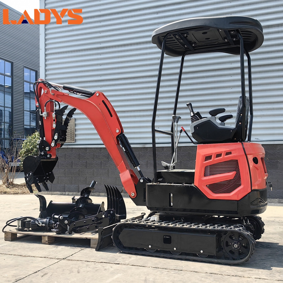 LADYS Mini Excavator Digger Miniexcavadora EPA Kubota Engine Chinese LADYS DY18 Mini Excavator For Sale With Mini Excavator Attachment Set - Miniekskavaator: pilt 1 LADYS Mini Excavator Digger Miniexcavadora EPA Kubota Engine Chinese LADYS DY18 Mini Excavator For Sale With Mini Excavator Attachment Set - Miniekskavaator: pilt 1