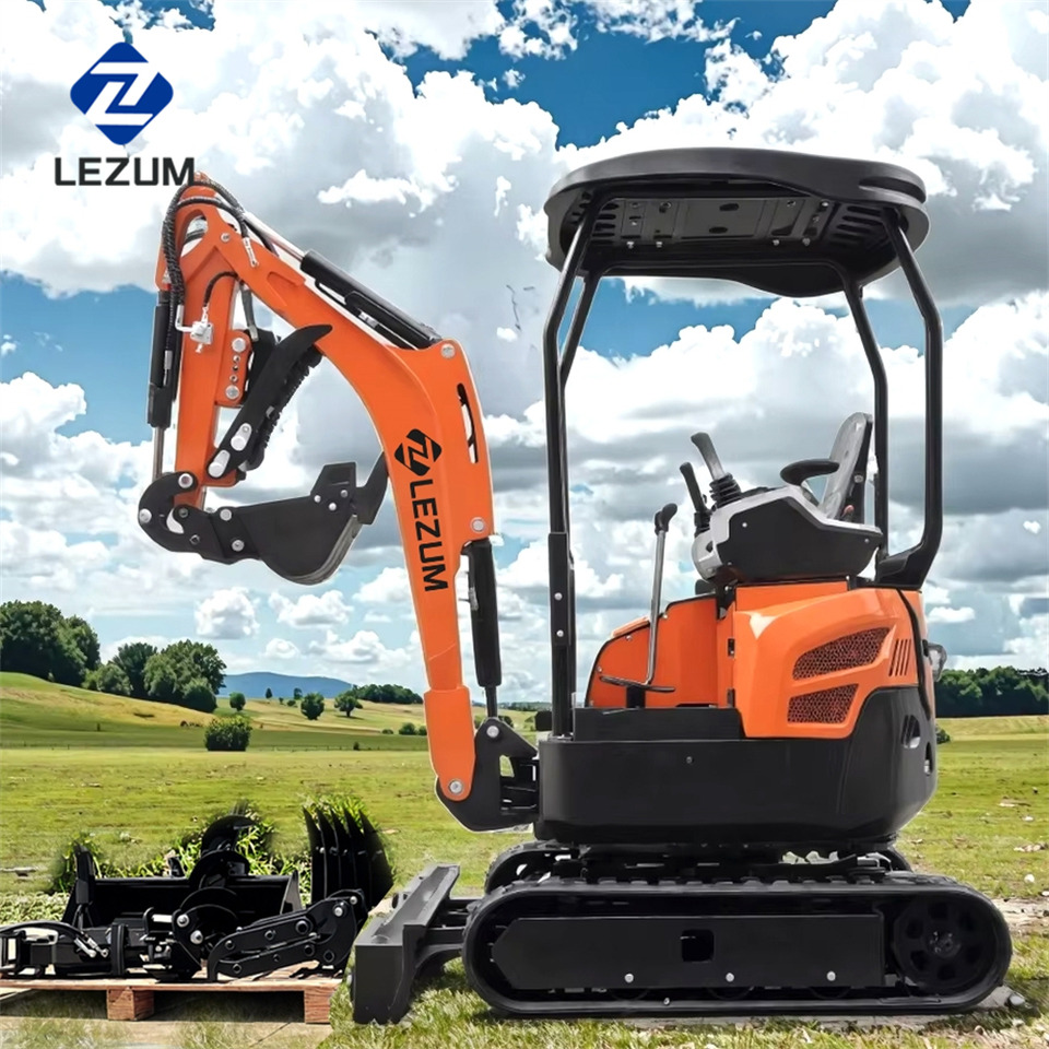LEZUM DY18 Mini Excavator Digger Miniexcavadora EPA Kubota Engine Mini Excavator For Sale With Mini Excavator Attachment Set - Lintekskavaator: pilt 3 LEZUM DY18 Mini Excavator Digger Miniexcavadora EPA Kubota Engine Mini Excavator For Sale With Mini Excavator Attachment Set - Lintekskavaator: pilt 3