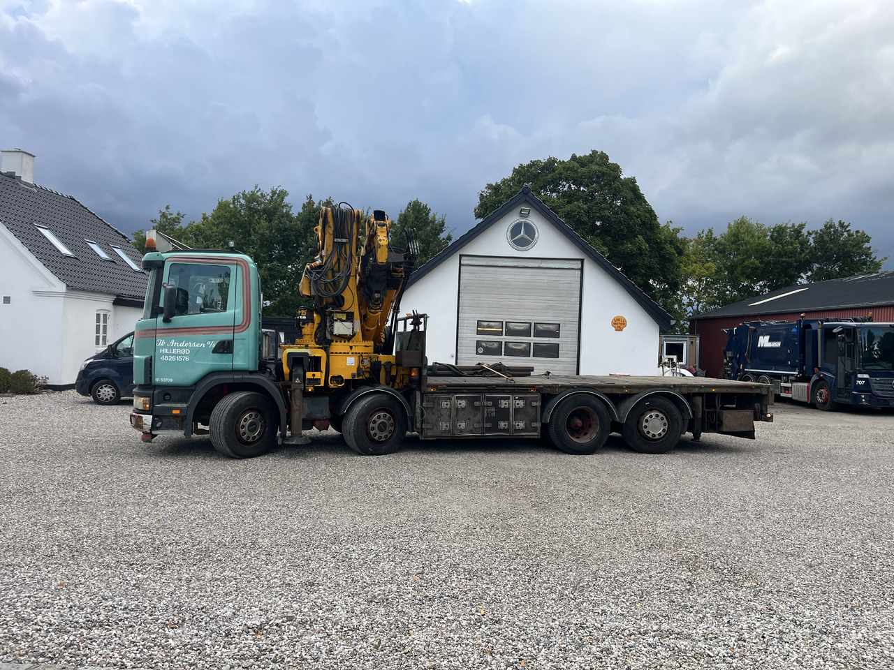 Scania G 124 - Kraanaga veoauto: pilt 1 Scania G 124 - Kraanaga veoauto: pilt 1