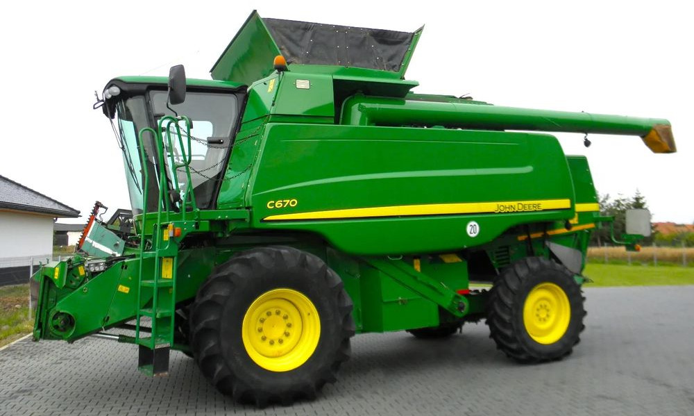 John Deere C 670 2008 Rok, heder 7,6m, 1900 mtg, Nie Malowany, Stan Idealny - Kombain: pilt 5 John Deere C 670 2008 Rok, heder 7,6m, 1900 mtg, Nie Malowany, Stan Idealny - Kombain: pilt 5