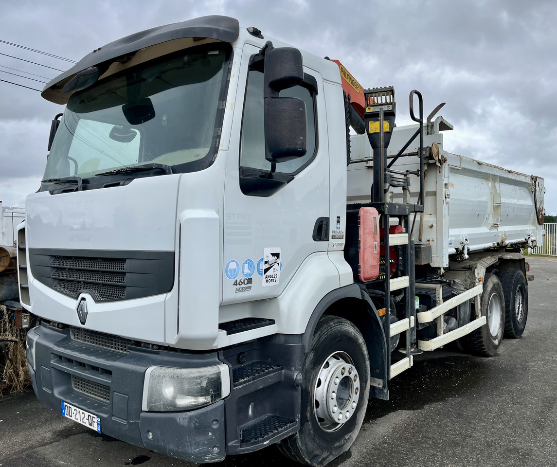 RENAULT Premium Lander 460dxi bibenne grue Palfinger pk16001 - Kallurauto, Kraanaga veoauto: pilt 2 RENAULT Premium Lander 460dxi bibenne grue Palfinger pk16001 - Kallurauto, Kraanaga veoauto: pilt 2